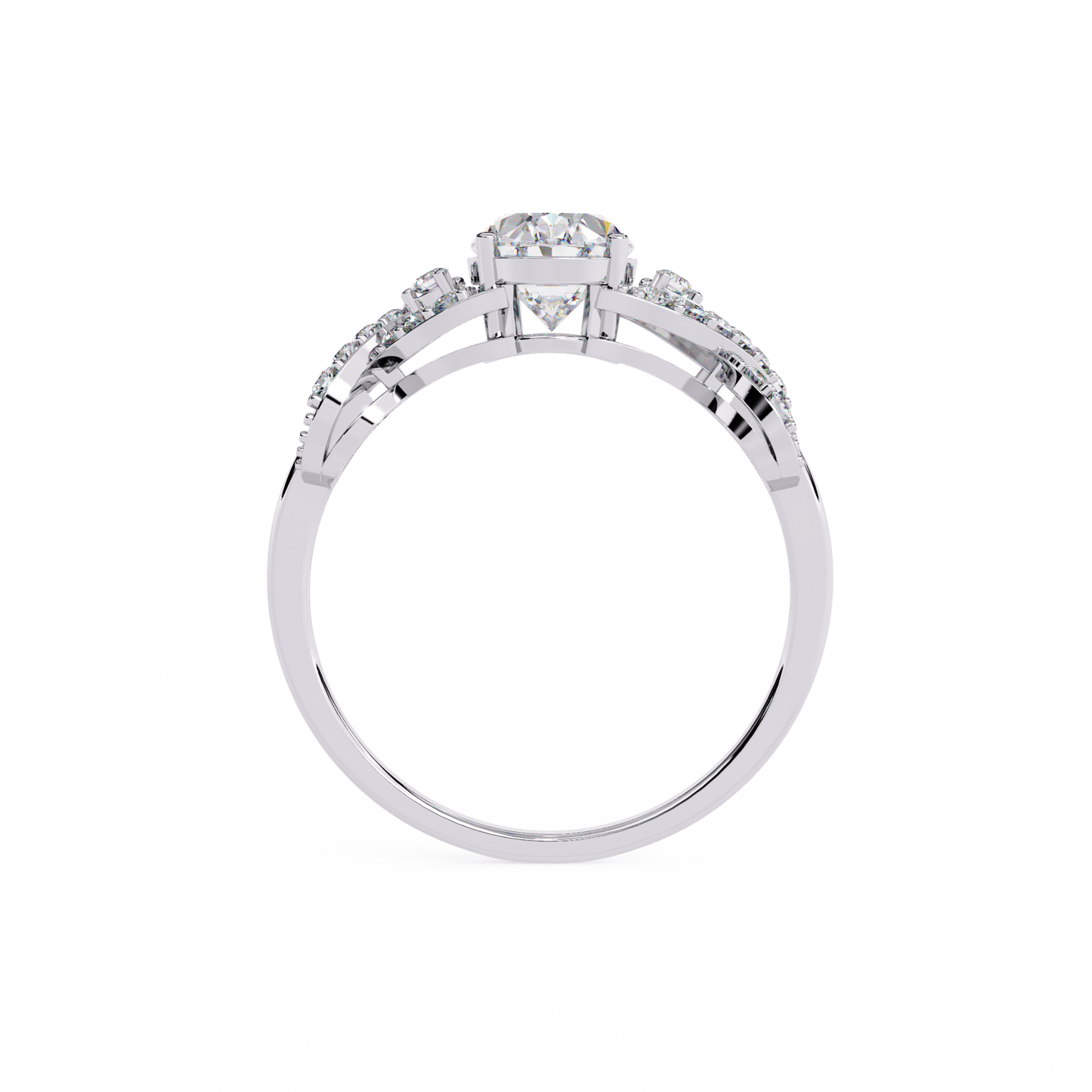 Twisted 1.80Ct Oval And Round Cut Diamond Antique Vintage Inspired Dainty Annivrasry Ring Gift For Her