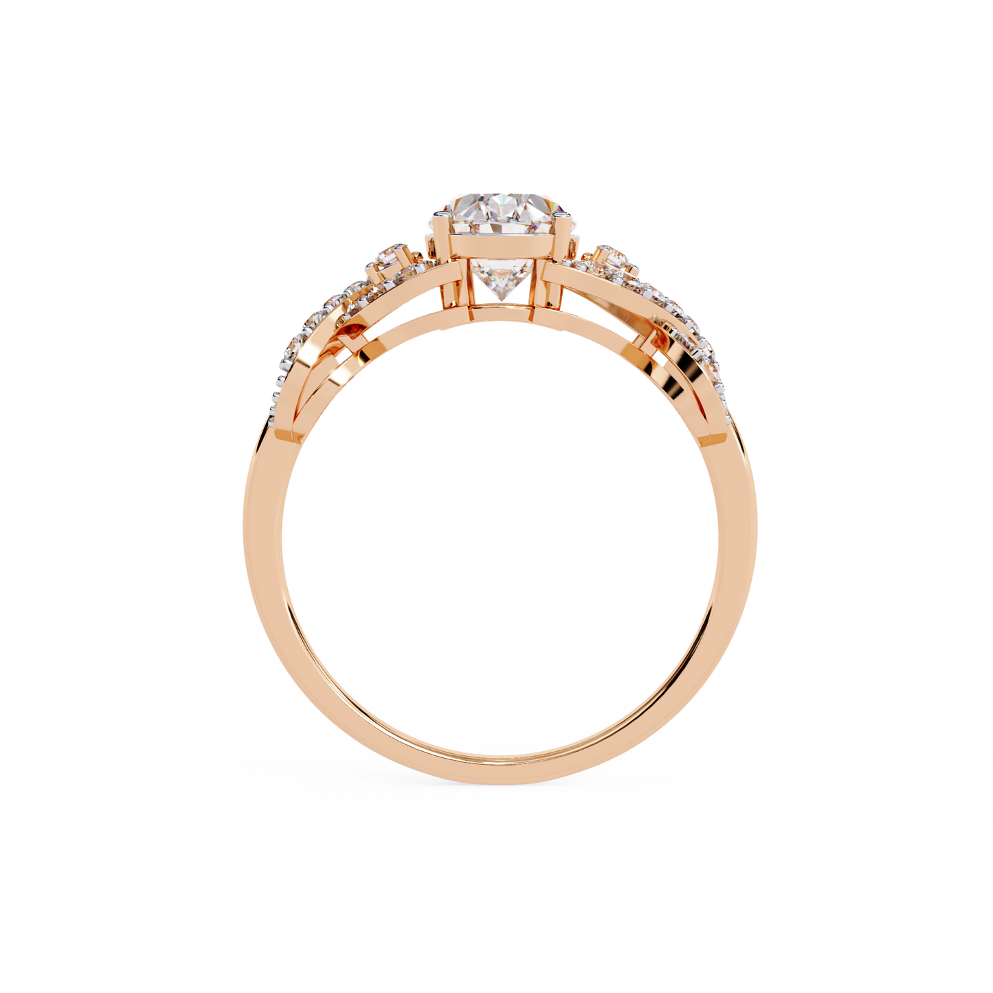 Twisted 1.80Ct Oval And Round Cut Diamond Antique Vintage Inspired Dainty Annivrasry Ring Gift For Her