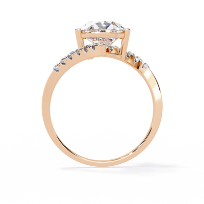 2.81Ct Pear And Round Cut Diamond Elegance Dainty Vintage Sparkling Statement Party Wear Ring For Her