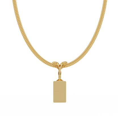 RR Logo Lab Grown Diamond Pendant Necklace - HIGHCARAT DIAMONDS