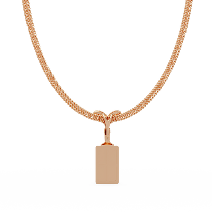 RR Logo Lab Grown Diamond Pendant Necklace - HIGHCARAT DIAMONDS
