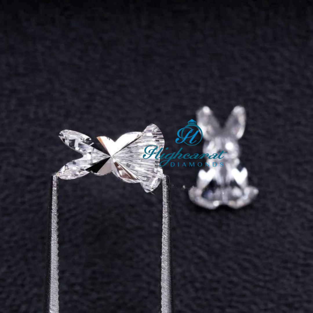 Unique Rabbit Shaped Sparkling Diamond, Using Occasional Wear Diamond Pendant - HIGHCARAT DIAMONDS