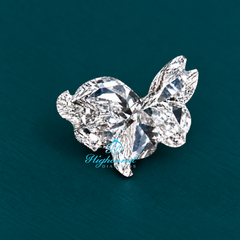 Close-up of rabbit shape lab grown diamond