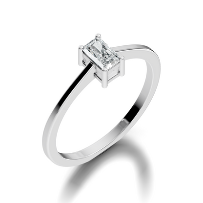 Radiant Cut Top Grade Lab Grown Diamond Solitaire Dainty Prong Set Vintage Cluster Engagement Ring For Her - HIGHCARAT DIAMONDS