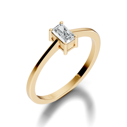 Radiant Cut Top Grade Lab Grown Diamond Solitaire Dainty Prong Set Vintage Cluster Engagement Ring For Her - HIGHCARAT DIAMONDS