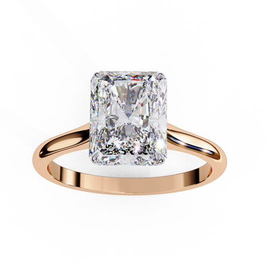 Radiant Cut Solitaire Diamond Ring for Women - HIGHCARAT DIAMONDS