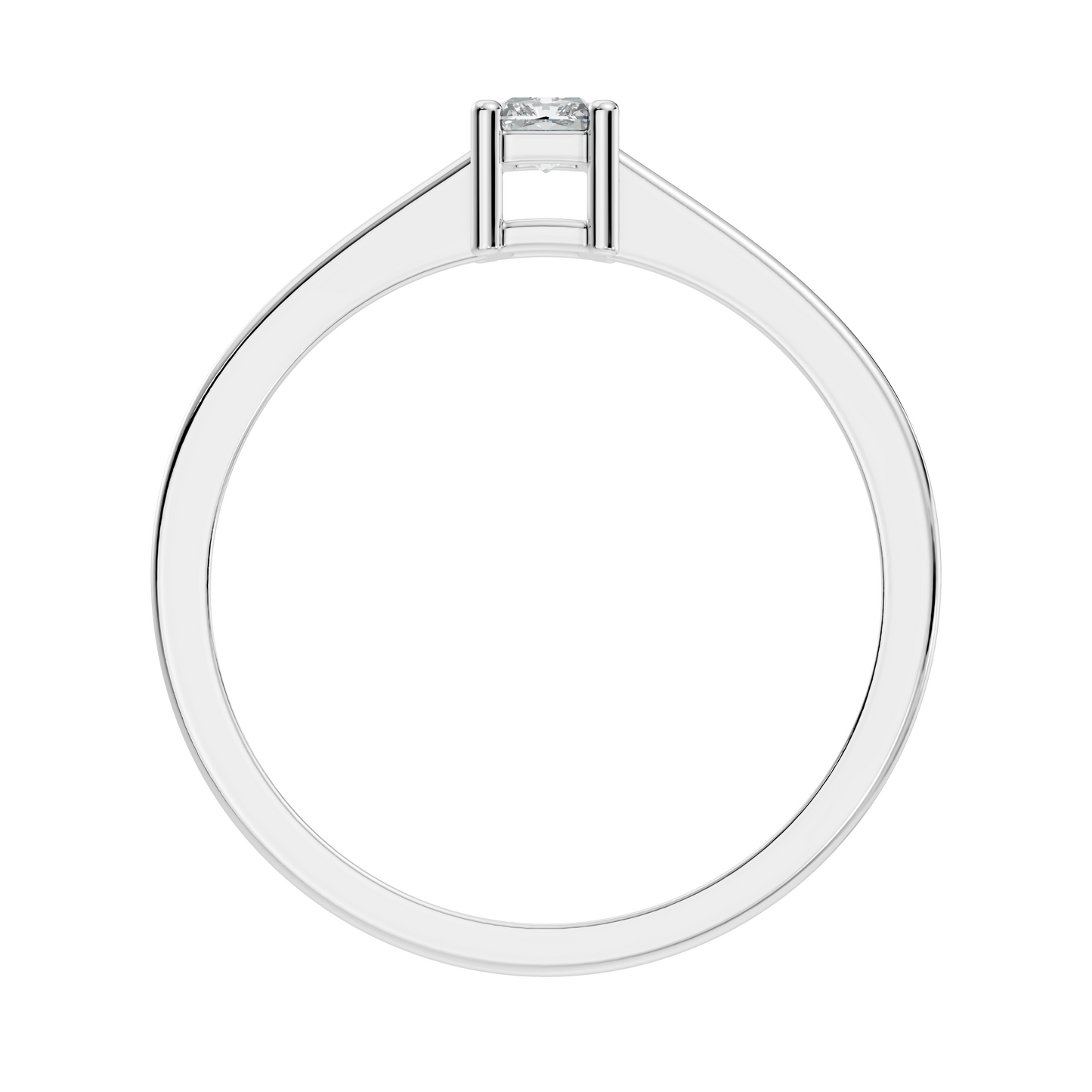 Radiant Cut Top Grade Lab Grown Diamond Solitaire Dainty Prong Set Vintage Cluster Engagement Ring For Her