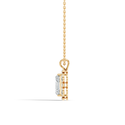 Vintage Radiant Cut Labgrown Diamond Pendant Elegant 5.11 Ct White Gold Jewelry Gift - HIGHCARAT DIAMONDS