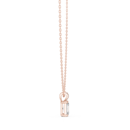 Round & Radiant Cut Lab Grown Vintage Style Diamond Pendant For Bridal - HIGHCARAT DIAMONDS