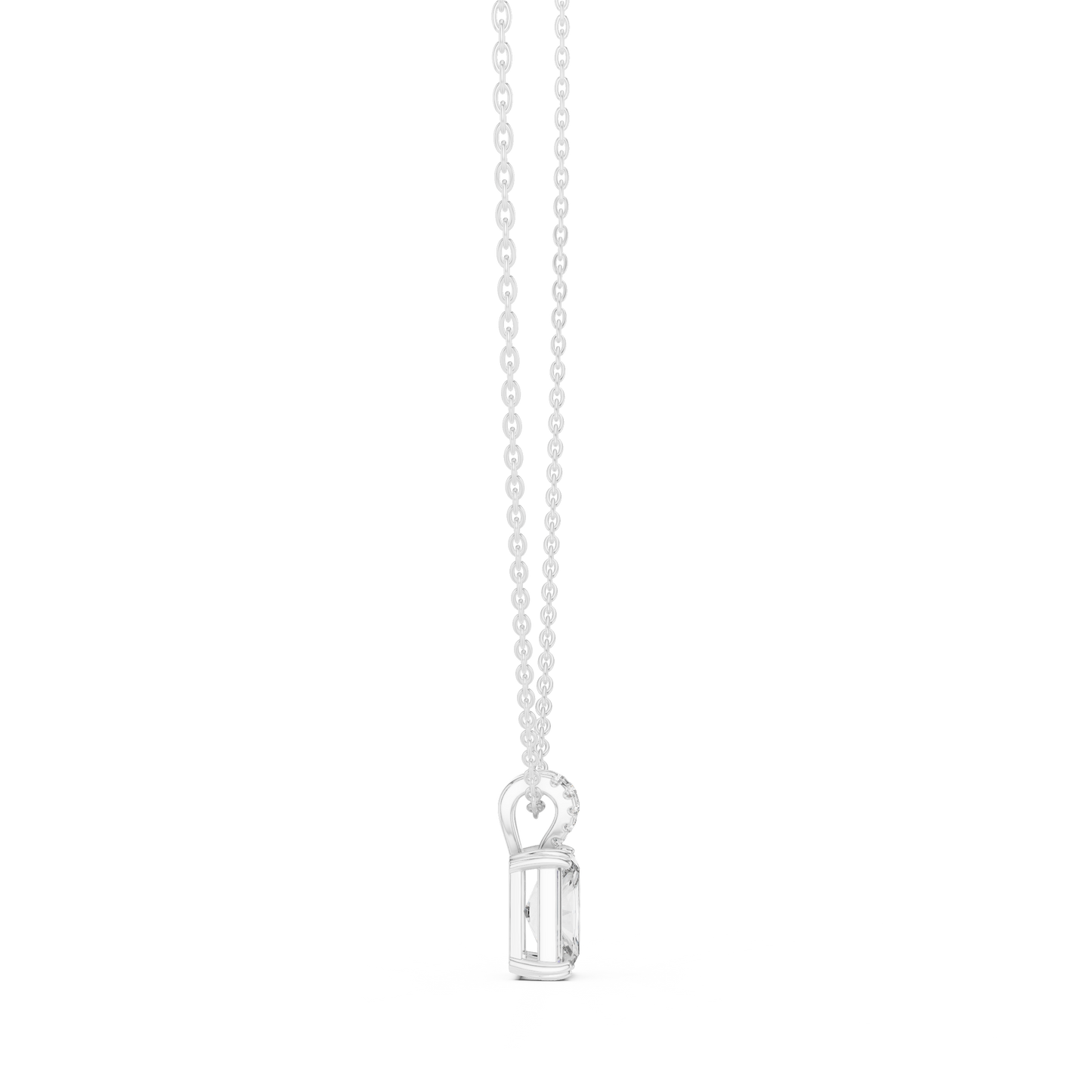 Round & Radiant Cut Lab Grown Vintage Style Diamond Pendant For Bridal - HIGHCARAT DIAMONDS