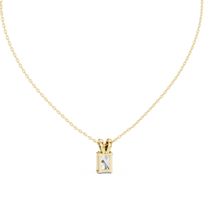 Round & Radiant Cut Lab Grown Vintage Style Diamond Pendant For Bridal - HIGHCARAT DIAMONDS