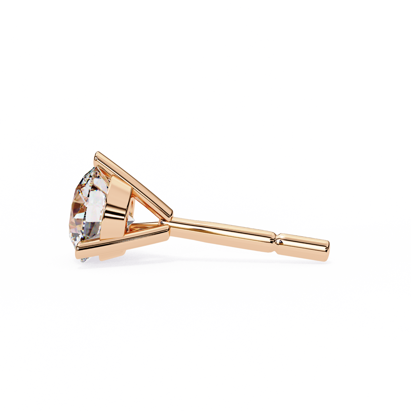 Vintage 2.57CTRound Cut Diamond 3 Prong Set Delicate Elegance Dainty Cluster Stud Earring For Her