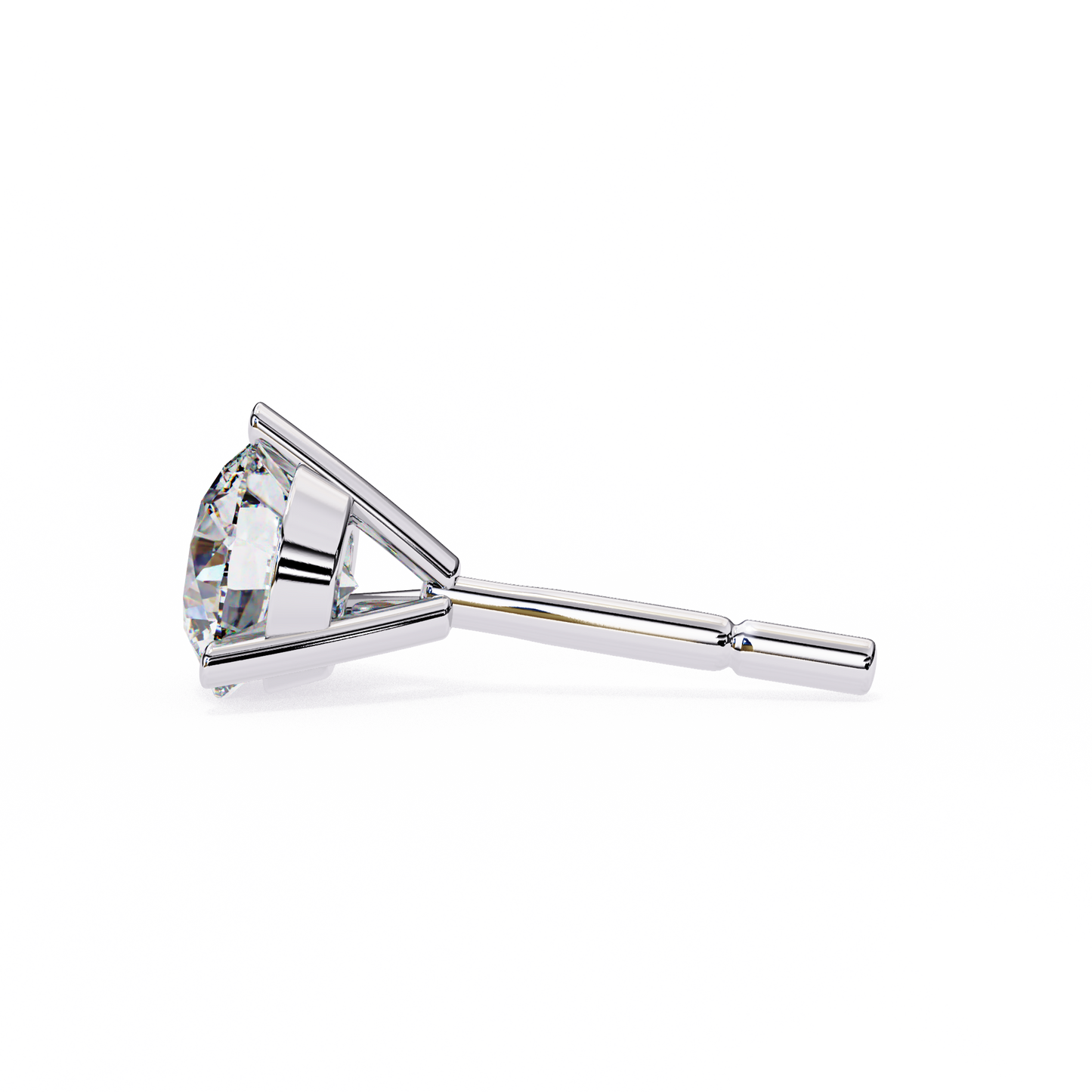 Vintage 2.57CTRound Cut Diamond 3 Prong Set Delicate Elegance Dainty Cluster Stud Earring For Her