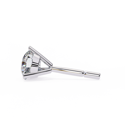 Vintage 2.57CTRound Cut Diamond 3 Prong Set Delicate Elegance Dainty Cluster Stud Earring For Her