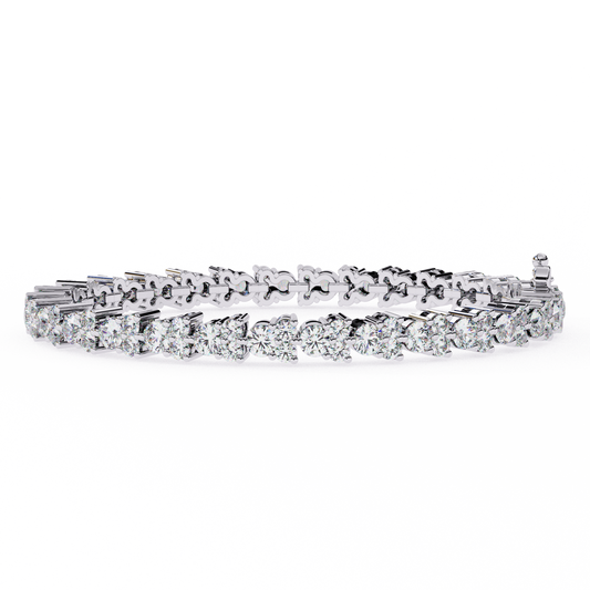 2.00Ct Round Cut High Quality Diamond Antique Delicate Three Stone Sparkling Bridesmaid Tennis Bracelet Gift For Her