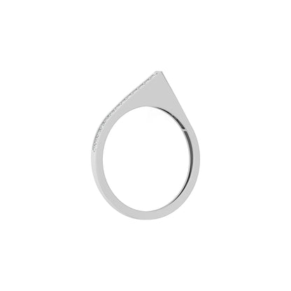 Rose Gold Lightweight Round Diamond Band Ring Party Wear Affordable Luxury For Women's - HIGHCARAT DIAMONDS
