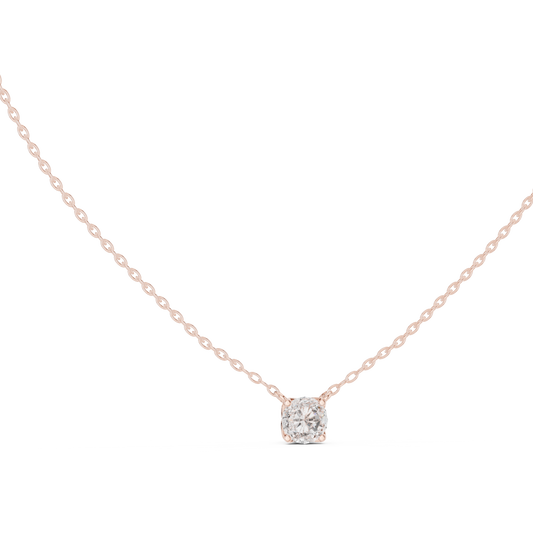 Colorless sparkling Round Diamond Solitaire Pendant Necklace Gift For Her - HIGHCARAT DIAMONDS