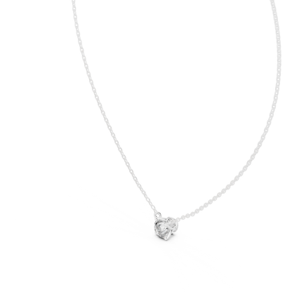 Colorless sparkling Round Diamond Solitaire Pendant Necklace Gift For Her - HIGHCARAT DIAMONDS