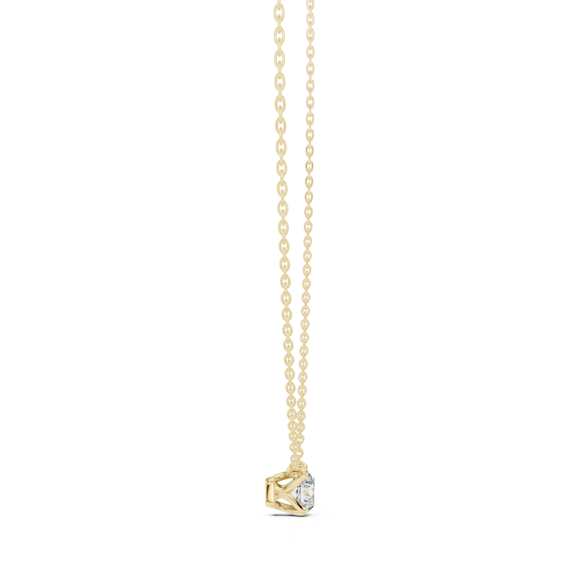 Colorless sparkling Round Diamond Solitaire Pendant Necklace Gift For Her - HIGHCARAT DIAMONDS