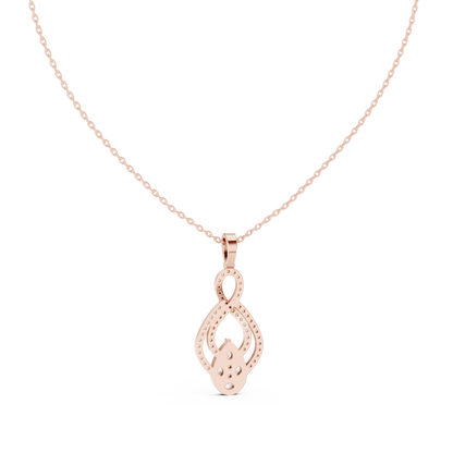Pear, Round, & Marquise Drop Vintage Elegance Diamond Pendant For Women Daily Wear - HIGHCARAT DIAMONDS
