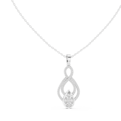 Pear, Round, & Marquise Drop Vintage Elegance Diamond Pendant For Women Daily Wear - HIGHCARAT DIAMONDS