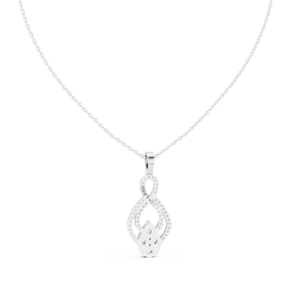 Pear, Round, & Marquise Drop Vintage Elegance Diamond Pendant For Women Daily Wear - HIGHCARAT DIAMONDS