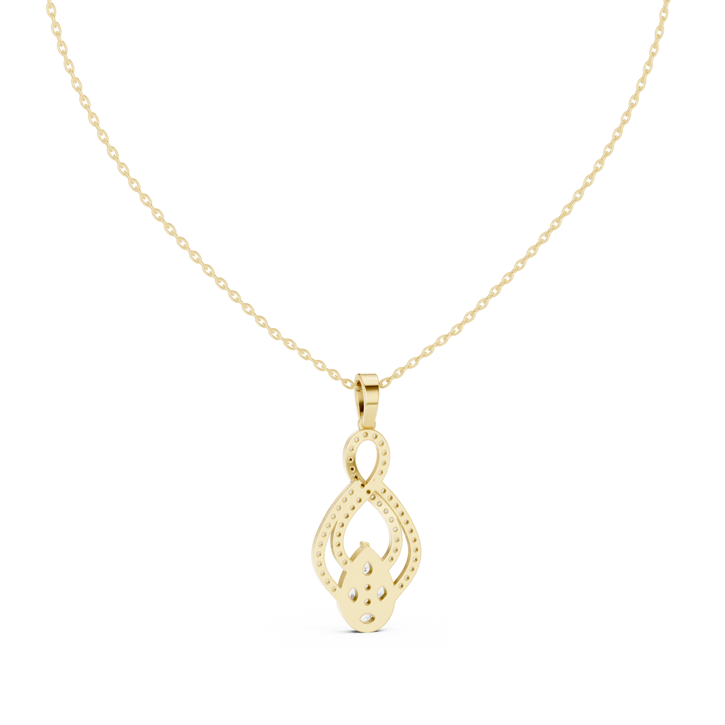 Pear, Round, & Marquise Drop Vintage Elegance Diamond Pendant For Women Daily Wear - HIGHCARAT DIAMONDS