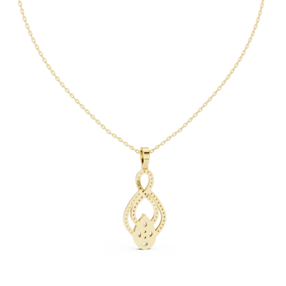 Pear, Round, & Marquise Drop Vintage Elegance Diamond Pendant For Women Daily Wear - HIGHCARAT DIAMONDS