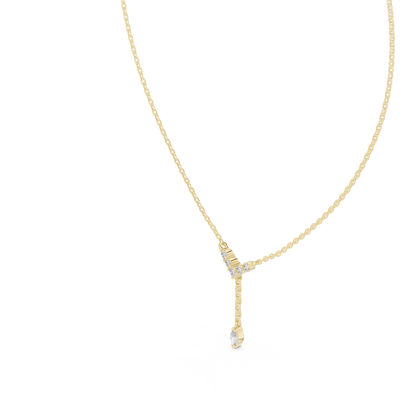Round & Marquise Six Stone Lab Grown- Natural Full Sparkling Stunning Diamond Pendant For Women - HIGHCARAT DIAMONDS