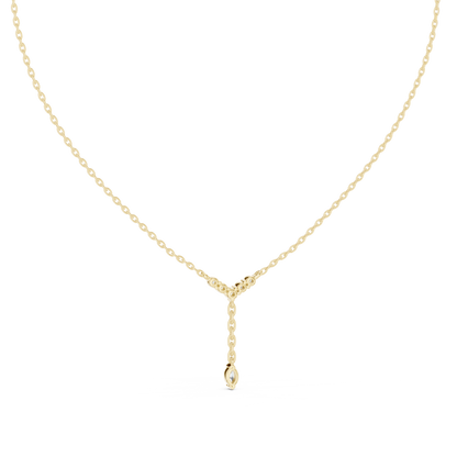 Round & Marquise Six Stone Lab Grown- Natural Full Sparkling Stunning Diamond Pendant For Women - HIGHCARAT DIAMONDS