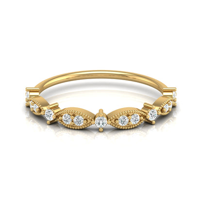 Round Cluster Band Ring for Women's Elegant Vintage-Inspired  Band In Natural And Labgrown Diamonds - HIGHCARAT DIAMONDS