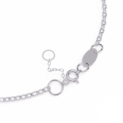 Round Cut White Colorless Diamond Unique Dainty Bezel Set Statement Daily Wear Charm Bracelets - HIGHCARAT DIAMONDS