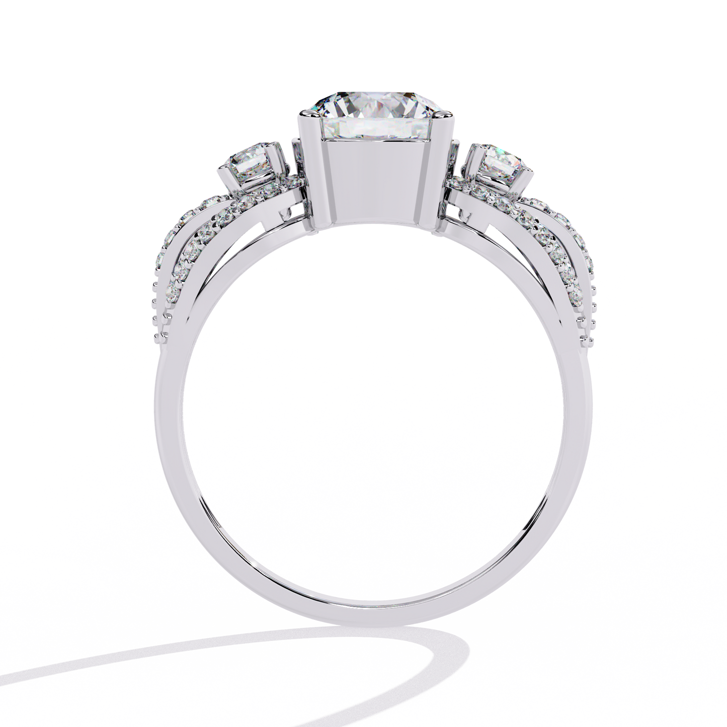 Round Cut 1.64Ct Lab Grown Diamond Elegant Stunning Vintage Stacking Bridesmaid Ring For Her