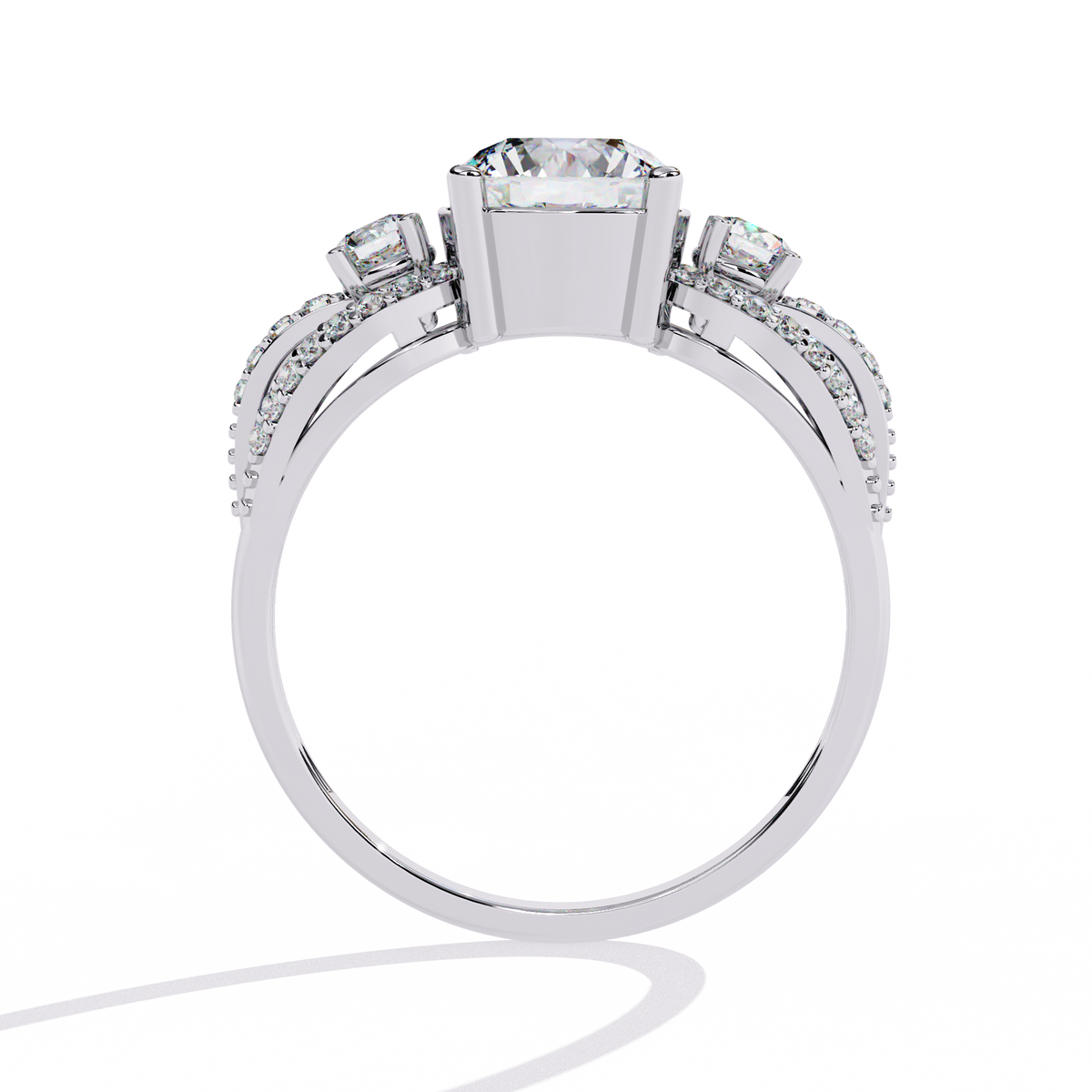 Round Cut 1.64Ct Lab Grown Diamond Elegant Stunning Vintage Stacking Bridesmaid Ring For Her - HIGHCARAT DIAMONDS