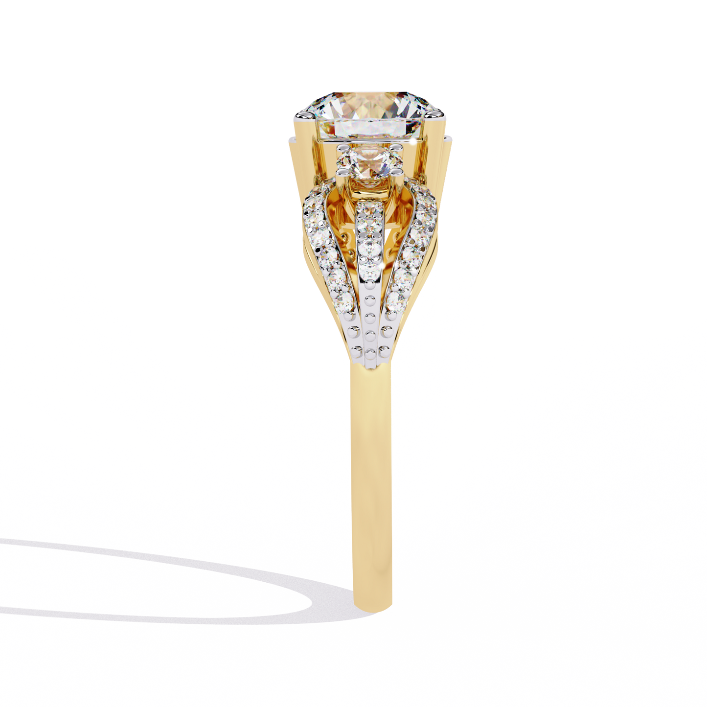 Round Cut 1.64Ct Lab Grown Diamond Elegant Stunning Vintage Stacking Bridesmaid Ring For Her