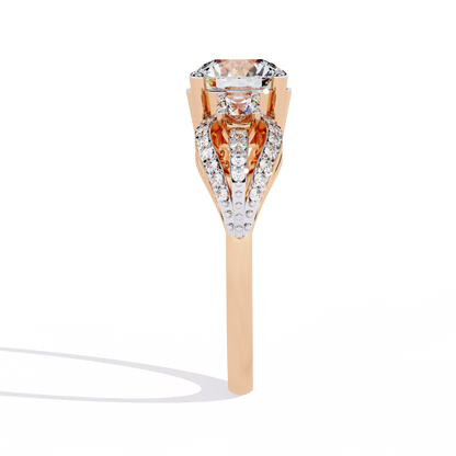 Round Cut 1.64Ct Lab Grown Diamond Elegant Stunning Vintage Stacking Bridesmaid Ring For Her