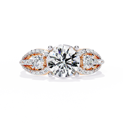 Round Cut 1.64Ct Lab Grown Diamond Elegant Stunning Vintage Stacking Bridesmaid Ring For Her