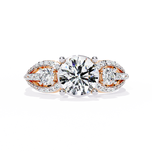 Round Cut 1.64Ct Lab Grown Diamond Elegant Stunning Vintage Stacking Bridesmaid Ring For Her - HIGHCARAT DIAMONDS