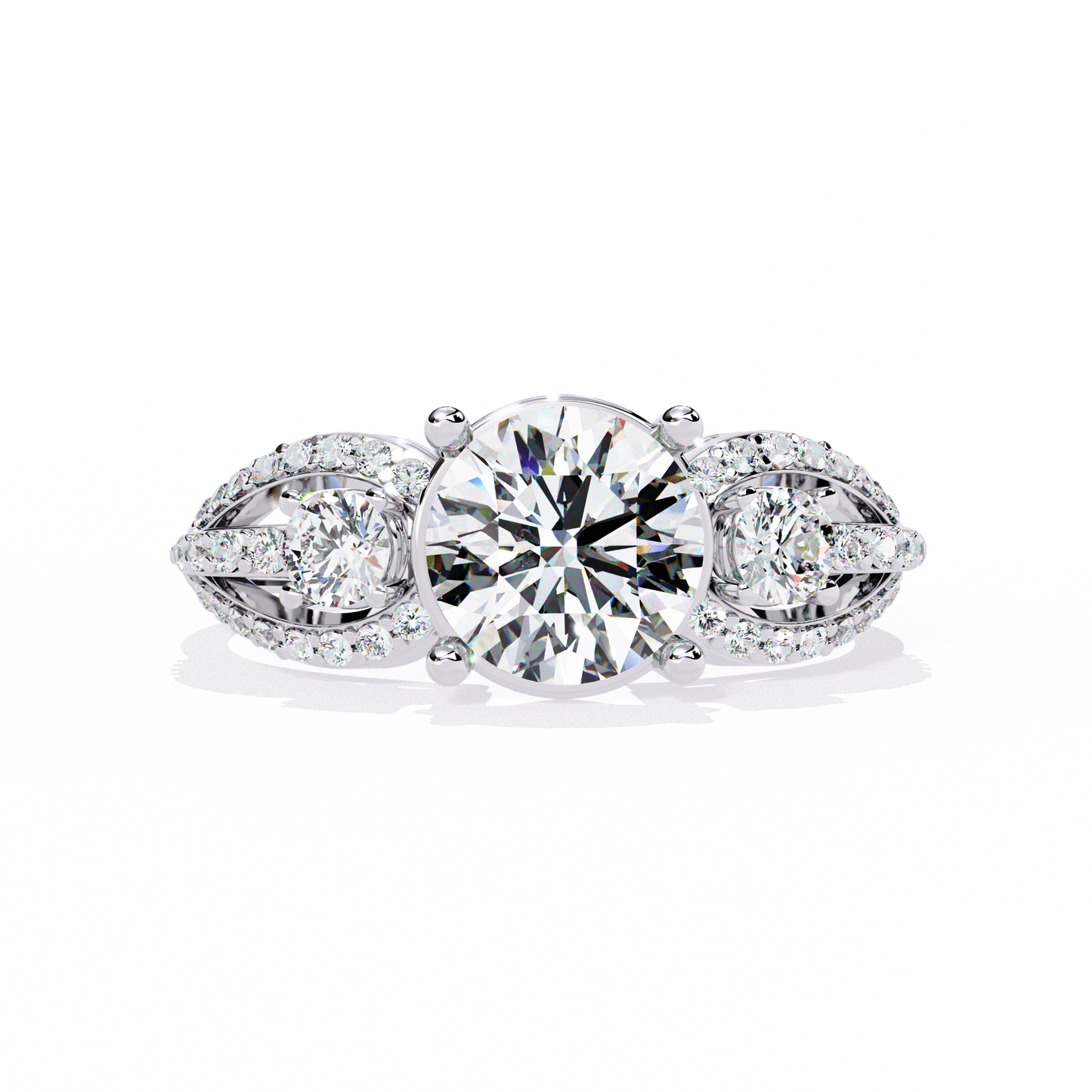 Round Cut 1.64Ct Lab Grown Diamond Elegant Stunning Vintage Stacking Bridesmaid Ring For Her