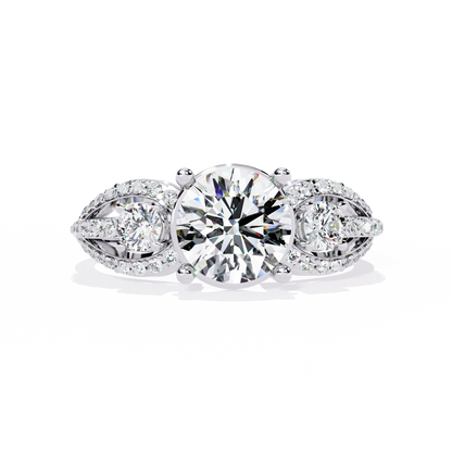 Round Cut 1.64Ct Lab Grown Diamond Elegant Stunning Vintage Stacking Bridesmaid Ring For Her