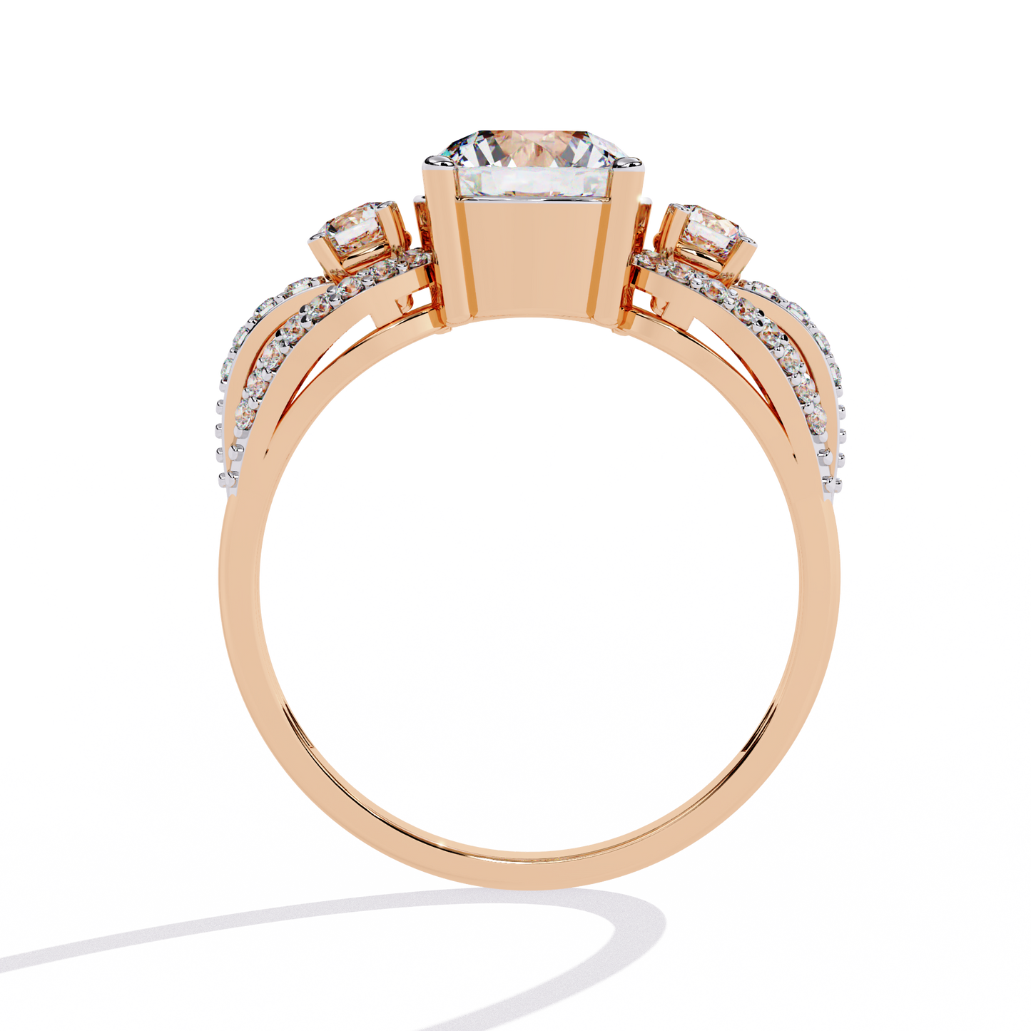 Round Cut 1.64Ct Lab Grown Diamond Elegant Stunning Vintage Stacking Bridesmaid Ring For Her