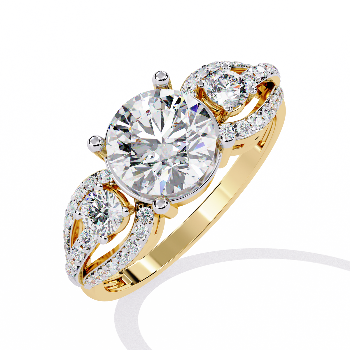 Round Cut 1.64Ct Lab Grown Diamond Elegant Stunning Vintage Stacking Bridesmaid Ring For Her - HIGHCARAT DIAMONDS