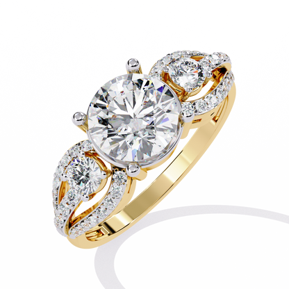 Round Cut 1.64Ct Lab Grown Diamond Elegant Stunning Vintage Stacking Bridesmaid Ring For Her - HIGHCARAT DIAMONDS