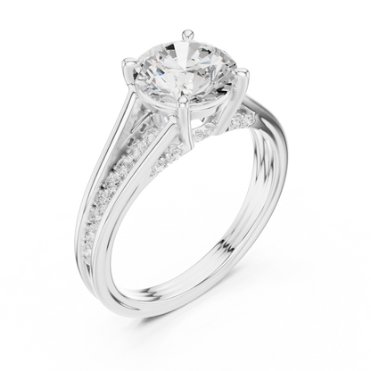 Vintage 2.30Ct Round Cut High Quality Diamond Elegant Minimalist Dainty Statement Ring For Her - HIGHCARAT DIAMONDS