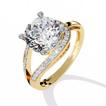 Round Cut 2.96Ct Diamond Cluster Delicate Vintage Sparkling Dainty Engagement Ring Gift For Her - HIGHCARAT DIAMONDS