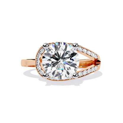 Round Cut 2.96Ct Diamond Cluster Delicate Vintage Sparkling Dainty Engagement Ring Gift For Her - HIGHCARAT DIAMONDS