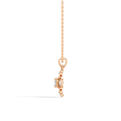 Elegant 0.65 Carat Lab Diamond Pendant in 14K Gold Round Cut Necklace for Her - HIGHCARAT DIAMONDS