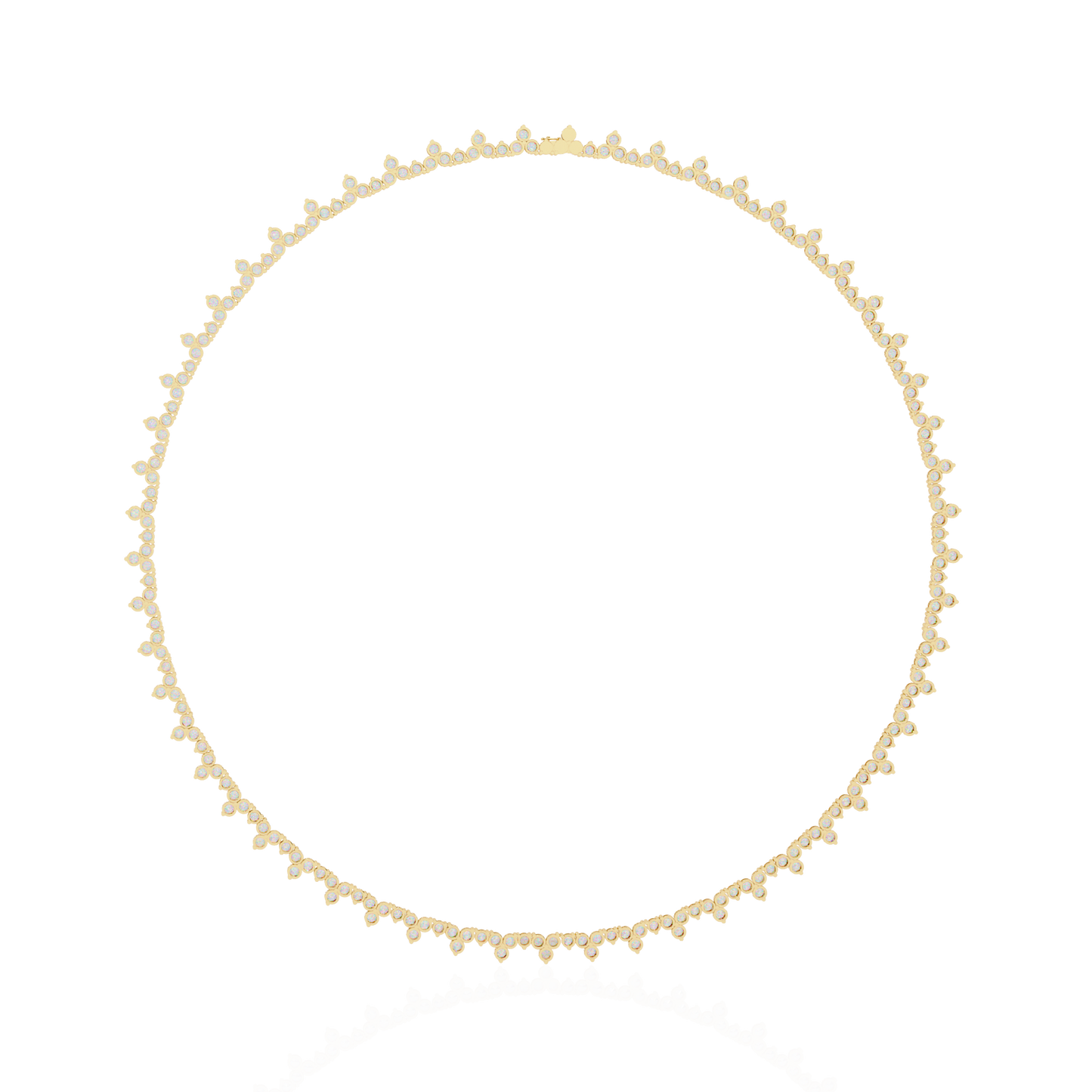Round Cut 6.61 Ct Lab Grown And Natural Vintage Antique Bridesmaid Diamond Necklace - HIGHCARAT DIAMONDS