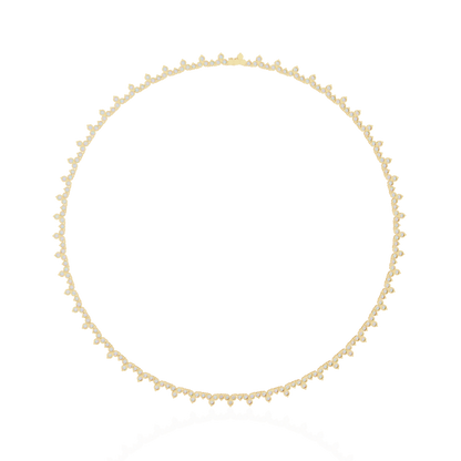 Round Cut 6.61 Ct Lab Grown And Natural Vintage Antique Bridesmaid Diamond Necklace - HIGHCARAT DIAMONDS
