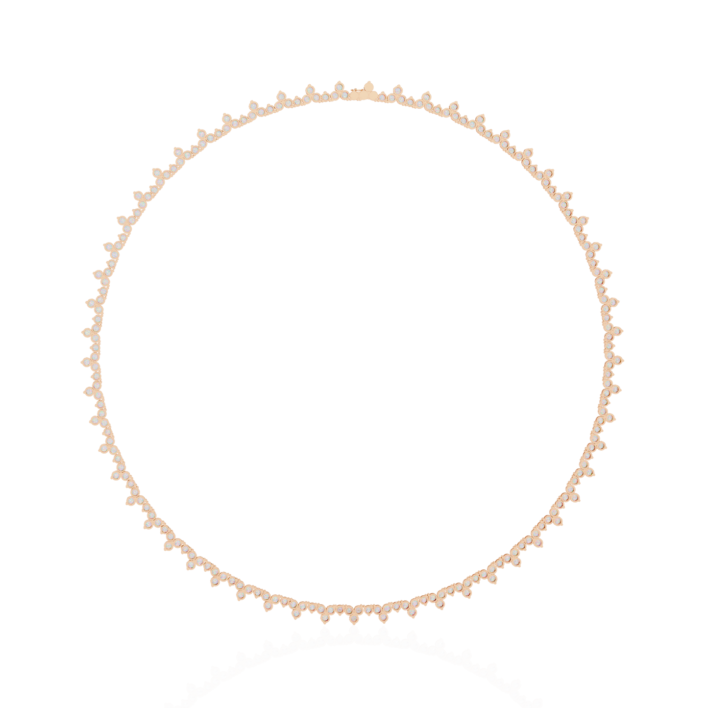 Round Cut 6.61 Ct Lab Grown And Natural Vintage Antique Bridesmaid Diamond Necklace - HIGHCARAT DIAMONDS